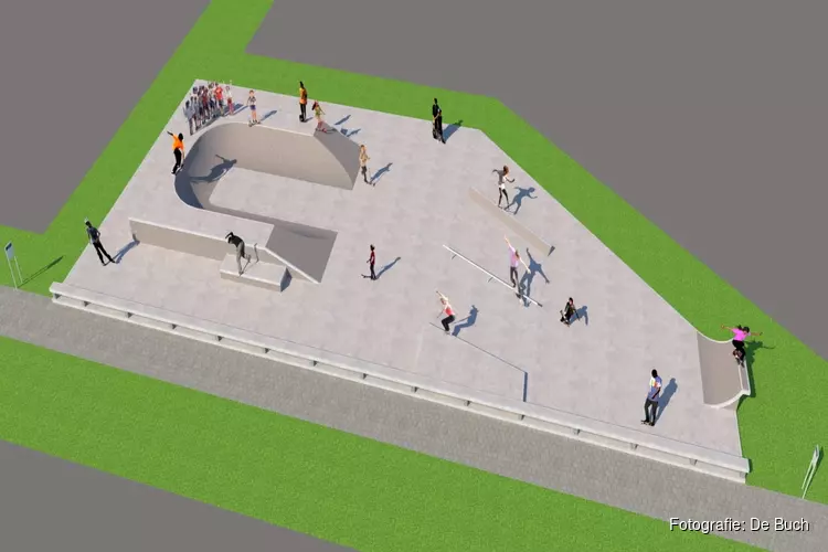 Nieuw skatepark de Bloemen in Castricum