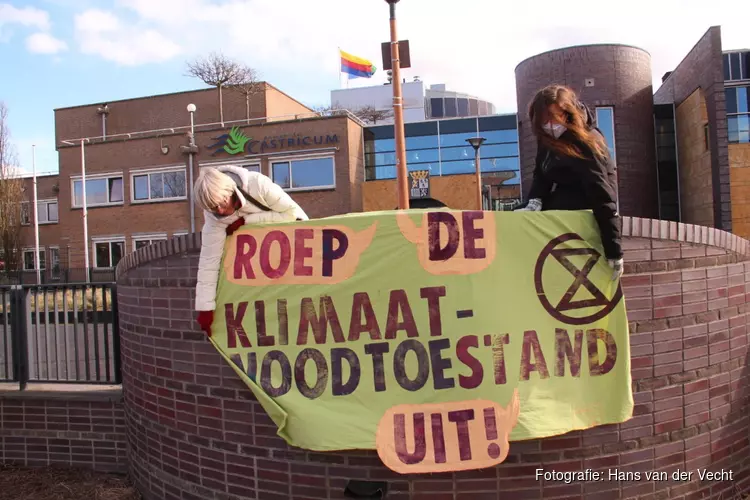 Demonstratie op vrijdag 14 mei tegen klimaatbezuinigingen in Castricum