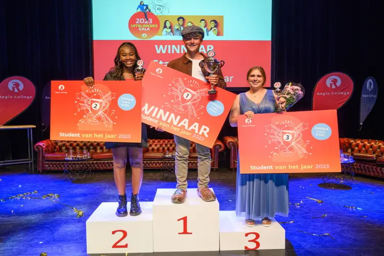 Mbo-studenten stralen tijdens Uitblinkersgala Regio College