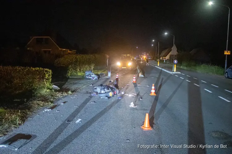 Ernstig ongeval op fietspad in Uitgeest: twee gewonden