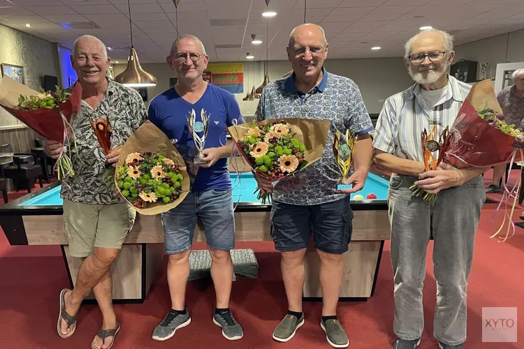 Piet Karsten kroont zich tot kampioen driebanden van Castricum 2024