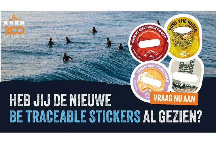 "Voorkom onnodige zoekacties met een simpele oplossing" Voorzie je surfspullen van BeTraceable stickers