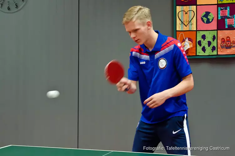 5 Teams in actie  bij tafeltennisvereniging Castricum