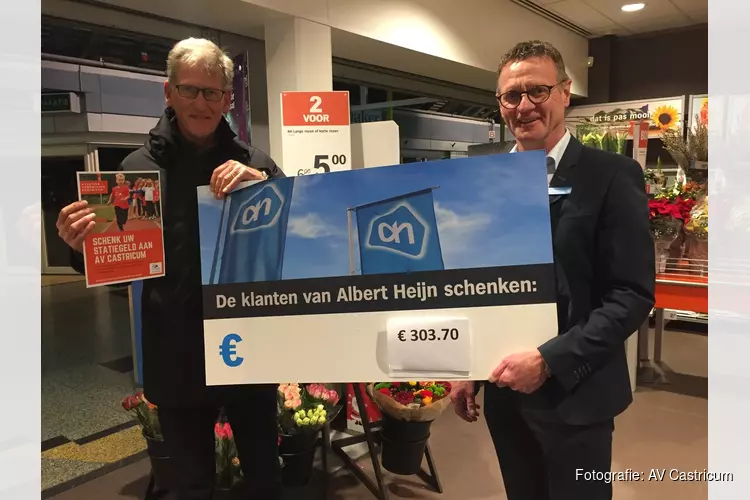 Klanten Albert Heijn Castricum doneren statiegeldbonnetjes