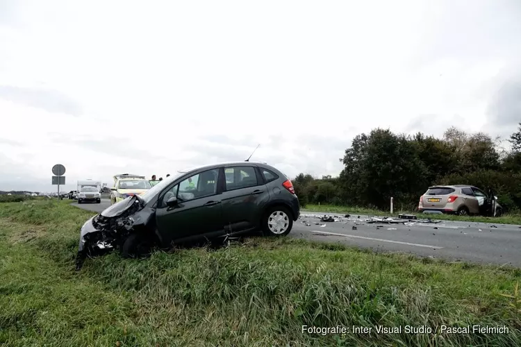 Frontale aanrijding op N203 in Castricum